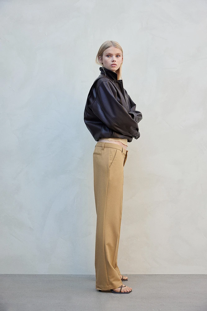 Straight-Cut Dress Pants