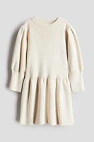 Fine-knit cotton dress