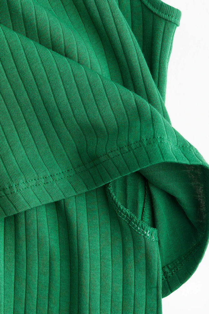 MAMA Robe d'allaitement côtelée