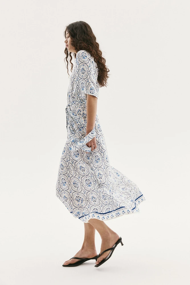 Tie-belt Shirt Dress