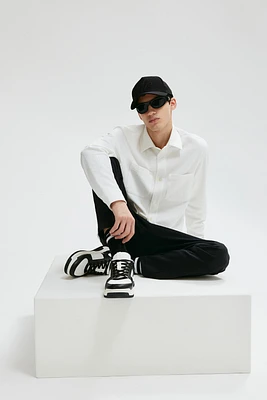 Regular Fit Textured Overshirt