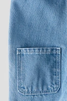 Salopette en denim imprimé
