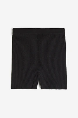 Rib-knit Bike Shorts