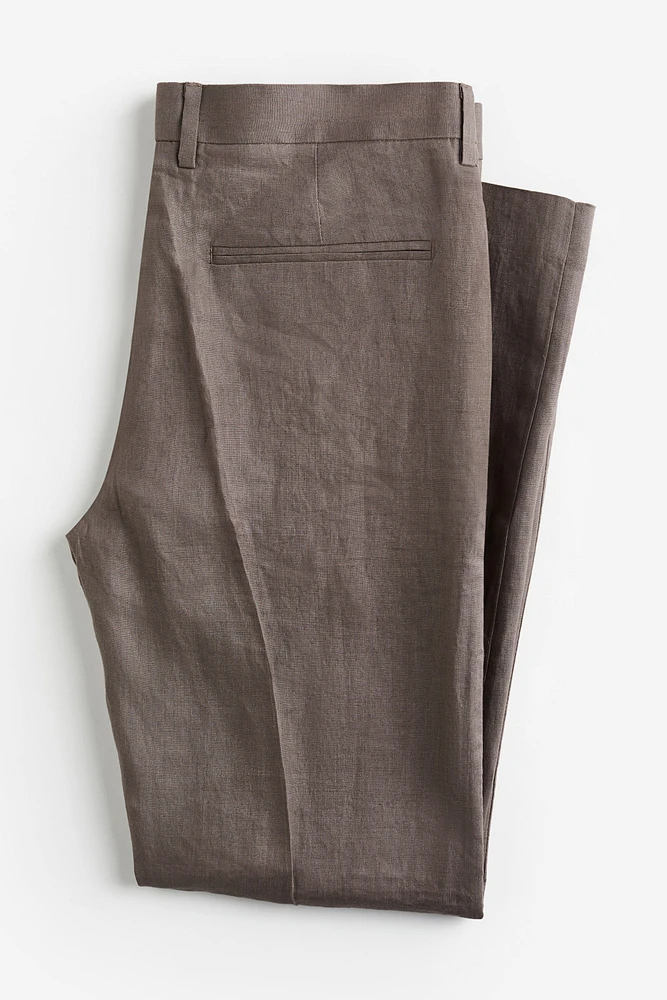 Slim Fit Linen Suit Pants