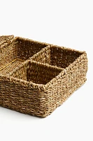 Seagrass Storage Basket with Dividers