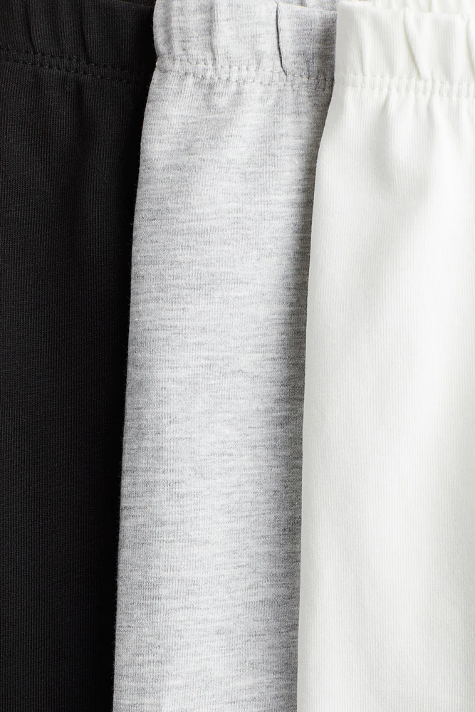 Lot de 3 leggings en coton