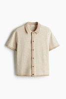 Regular Fit Textured-Knit Shirt