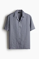 Regular Fit Textured-Weave Resort Shirt