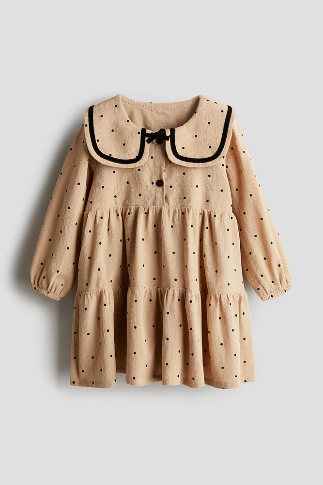 Cotton Dress with Collar