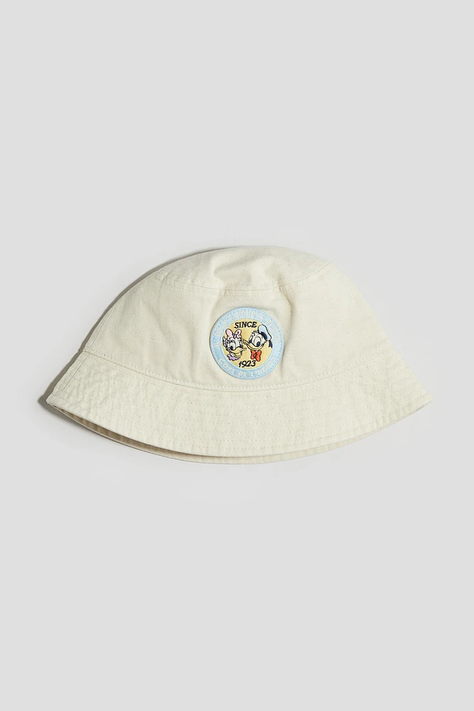 Motif-Detail Bucket Hat