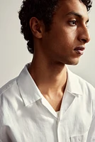 Regular Fit Linen-Blend Resort Shirt