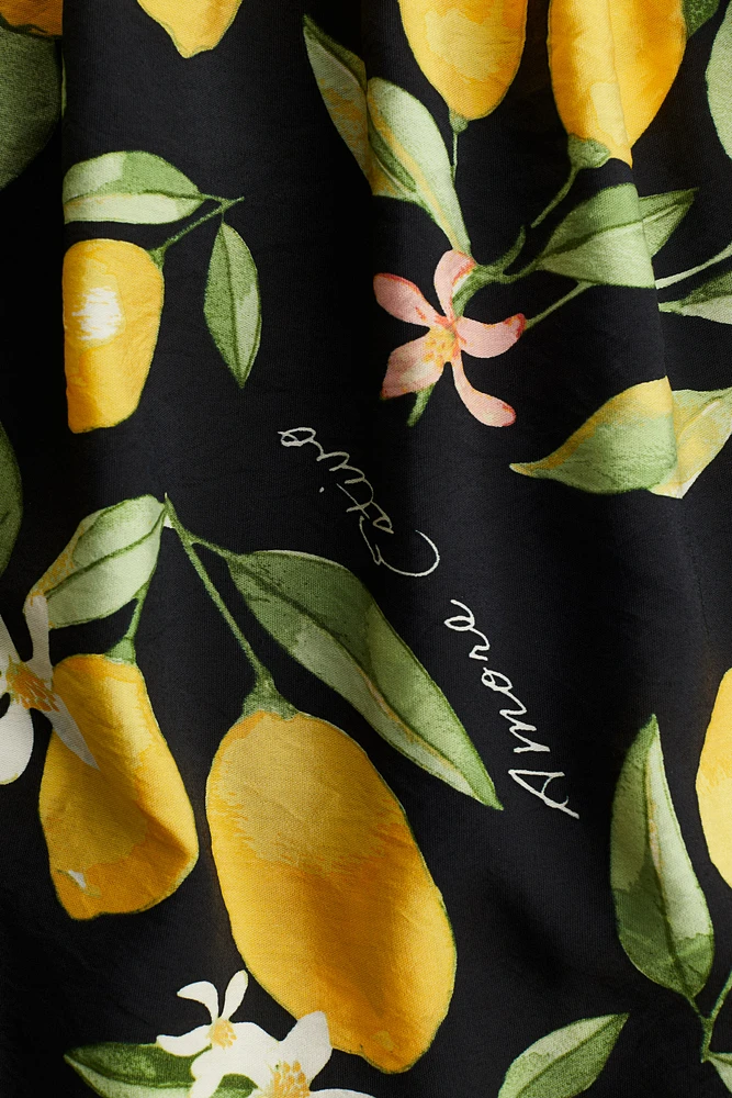 Robe tunique à manches ballon