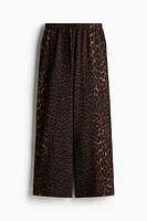 Wide-cut Pull-on Pants