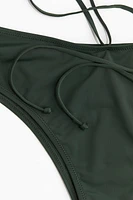 Tie-Detail Brazilian Bikini Bottoms