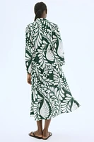 Long Puff-Sleeved Dress