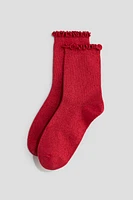 3-pack Socks with Overlocked Trim