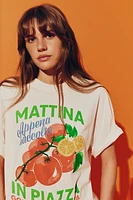 Oversized T-Shirt with Motif