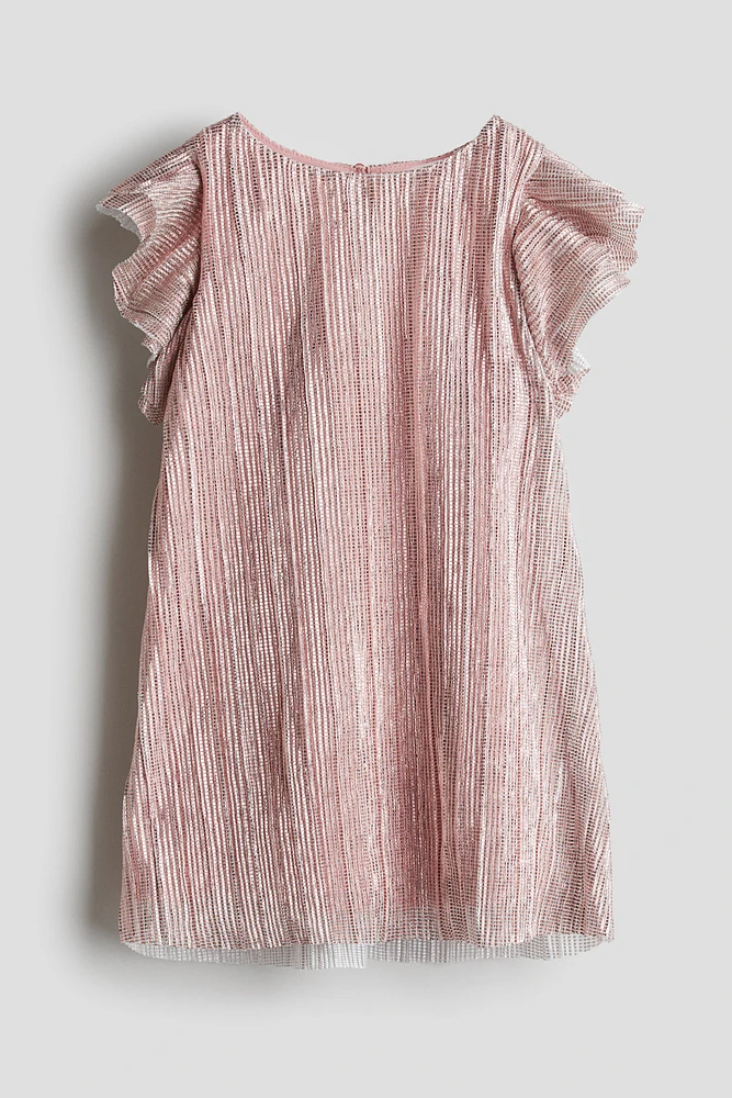 Pleated A-line Dress