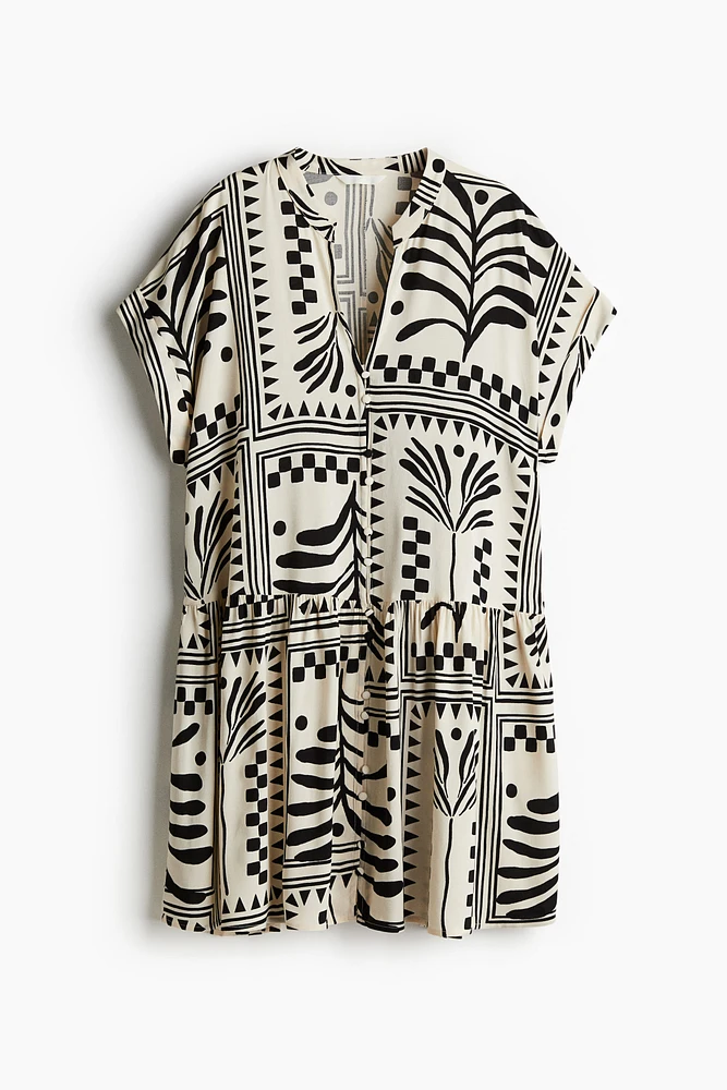 Robe tunique froissée
