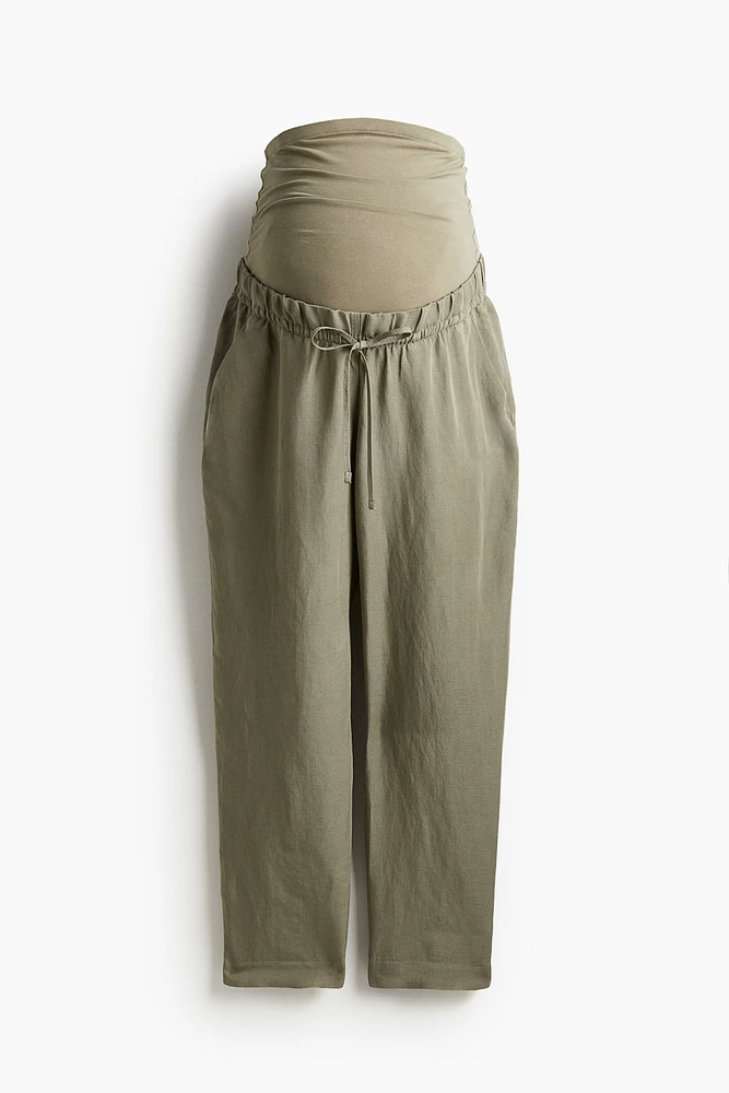 MAMA Linen-blend Pants