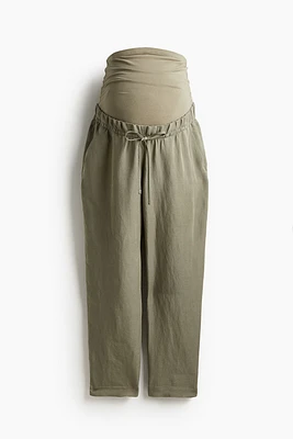 MAMA Linen-blend Pants
