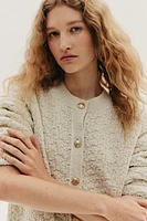 Textured-Knit Cardigan