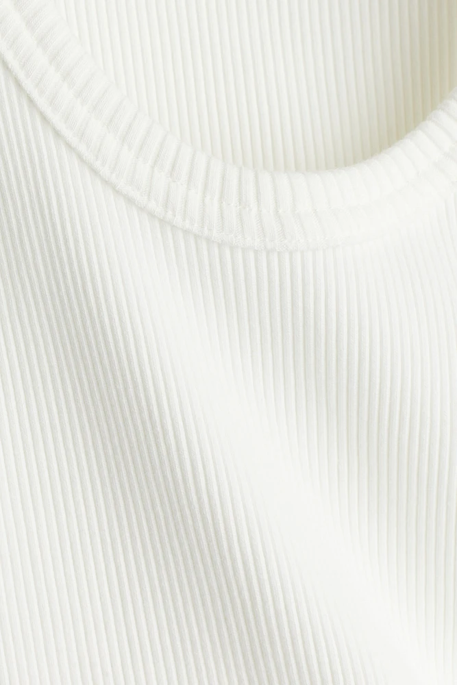 Camisole en coton pima côtelé