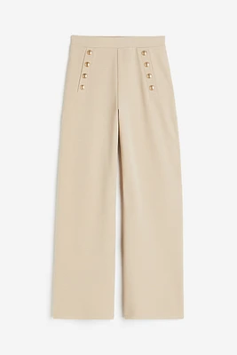 Button-front Pants