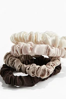 4-pack Silk Scrunchies