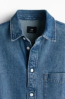Chemise flottante en denim