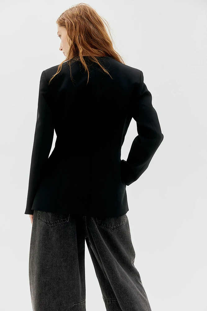 Belted Wrap-Front Jacket