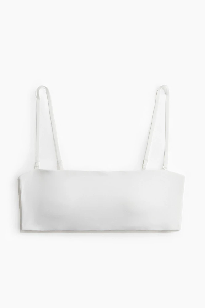 Soutien-gorge bandeau coussiné en jersey