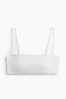 Soutien-gorge bandeau coussiné en jersey
