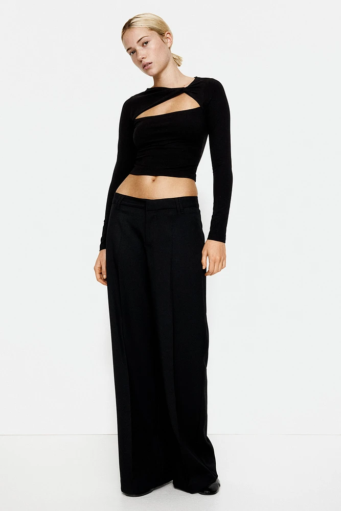 Twist-Detail Crop Top