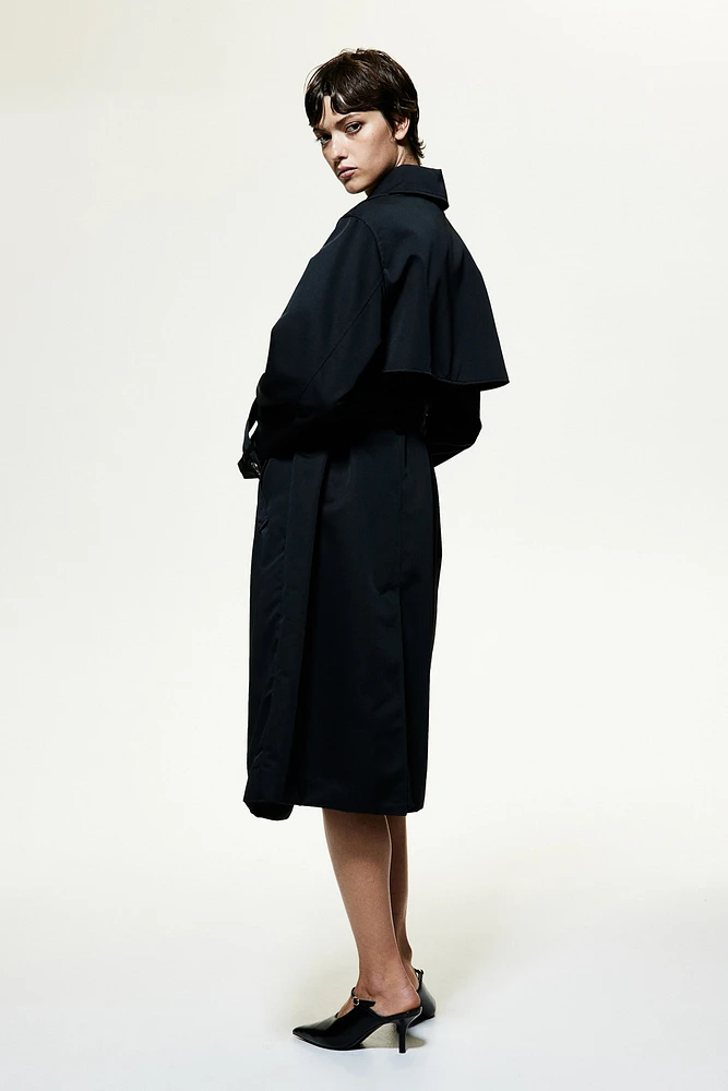 Double-breasted Twill Trench Coat