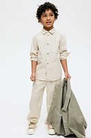 Linen-Blend Shirt