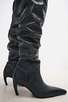 Over-the-Knee Leather Boots