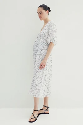 MAMA Tie-belt Crêpe Dress