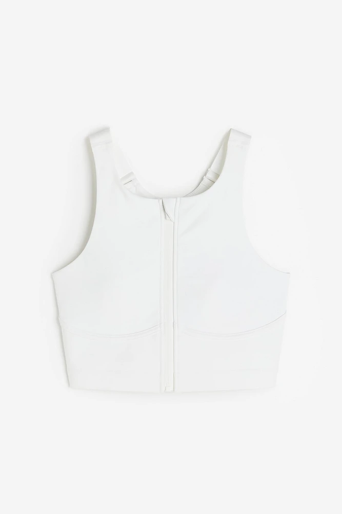 High Support Zipped Sports Bra DryMove™