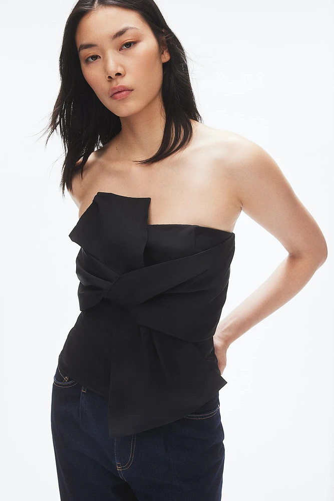 Bow-Front Bandeau Top