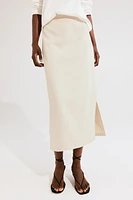 Twill Pencil Skirt