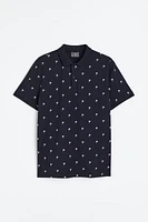 Slim Fit Patterned Polo Shirt