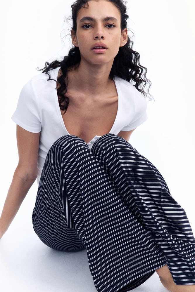 Straight-Leg Drawstring Pants