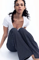Straight-Leg Drawstring Pants