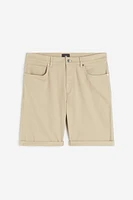 Slim Fit Cotton Twill Shorts