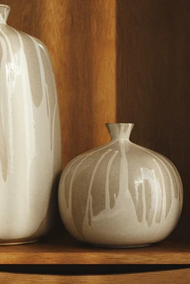 Hand-Painted Terracotta Vase