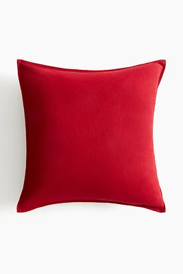 Housse de coussin en lin mélangé