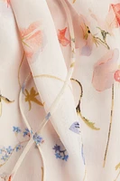 Robe maxi MAMA à manches ballon