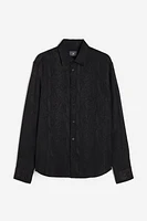 Regular Fit Jacquard-weave Shirt