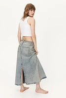 Feather Soft Denim Skirt